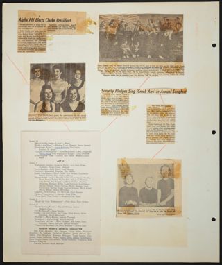 Beta Gamma of Alpha Phi Scrapbook, Page 27