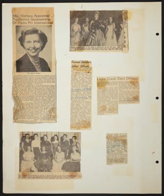 Beta Gamma of Alpha Phi Scrapbook, Page 21