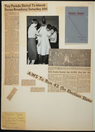 Beta Gamma of Alpha Phi Scrapbook, Page 18