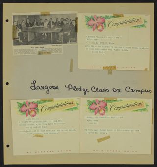 Beta Gamma Chapter Life and Campus Activities Scrapbook, Page 33