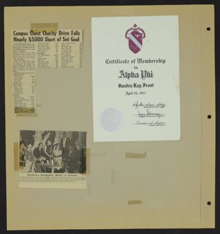 Beta Gamma Chapter Life and Campus Activities Scrapbook, Page 18