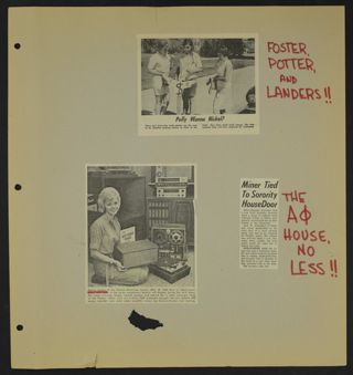 Beta Gamma Chapter Life and Campus Activities Scrapbook, Page 57