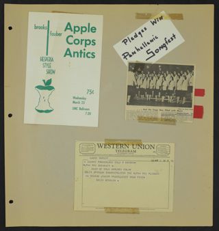Beta Gamma Chapter Life and Campus Activities Scrapbook, Page 5