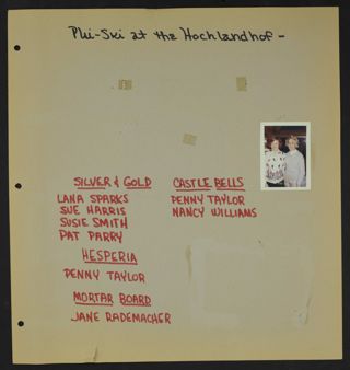 Beta Gamma Chapter Life and Campus Activities Scrapbook, Page 53