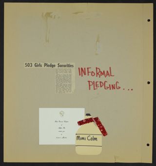 Beta Gamma Chapter Life and Campus Activities Scrapbook, Page 56