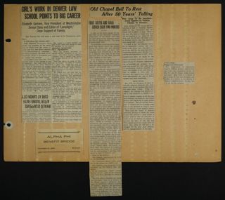 Marie Suttle Clippings Scrapbook, Page 16