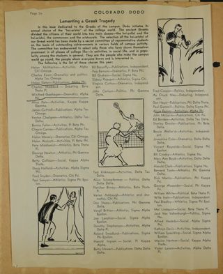 Lamenting a Greek Tragedy Magazine Clipping, c. 1924-1932
