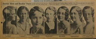 Rushin' Here and Rushin' There Newspaper Clipping, c. 1924-1932