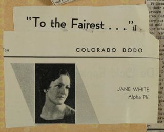 Jane White Newspaper Clipping, c. 1924-1932