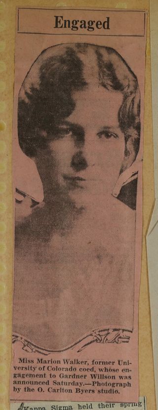 Engaged Newspaper Clipping, c. 1924-1932