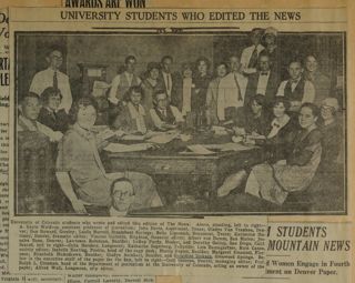 University Students Who Edited the News Newspaper Clipping, c. 1924-1932