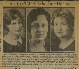 Walk Off With Scholastic Honors Newspaper Clipping, c. 1924-1932