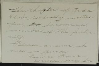 Eunice Rowe to Unknown Card