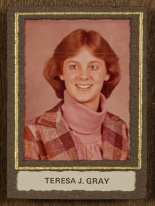 Beta Tau Chapter Composite Detail, Teresa J. Gray, 1980-1981