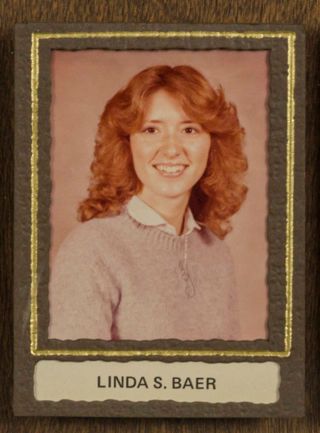 Beta Tau Chapter Composite Detail, Linda S. Baer, 1980-1981