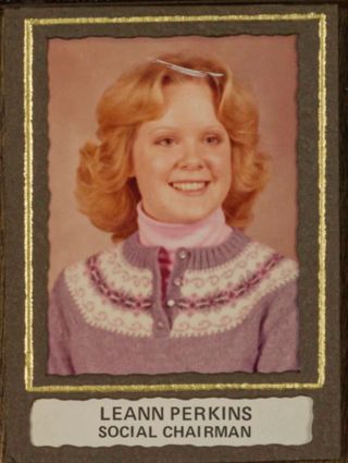 Beta Tau Chapter Composite Detail, Leann Perkins, 1980-1981