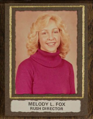 Beta Tau Chapter Composite Detail, Melody L. Fox, 1980-1981