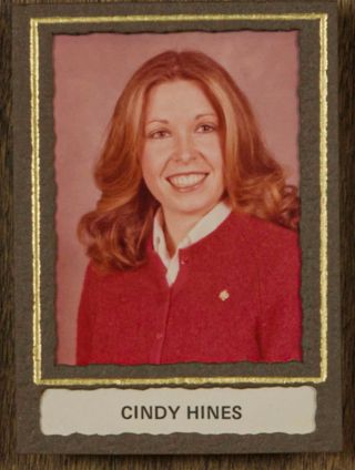 Beta Tau Chapter Composite Detail, Cindy Hines, 1980-1981