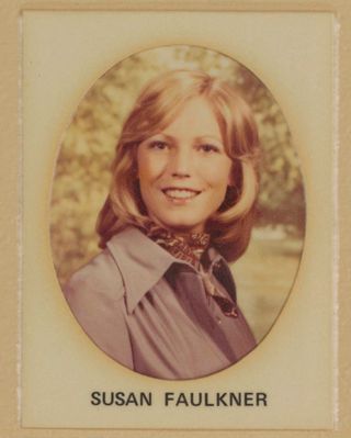 Beta Tau Chapter Composite Detail, Susan Faulkner, 1974-1975