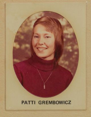 Beta Tau Chapter Composite Detail, Patti Grembowicz, 1974-1975