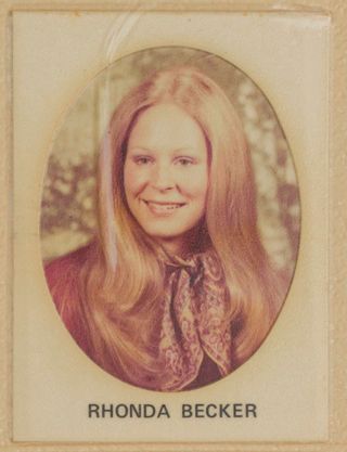 Beta Tau Chapter Composite Detail, Rhonda Becker, 1974-1975