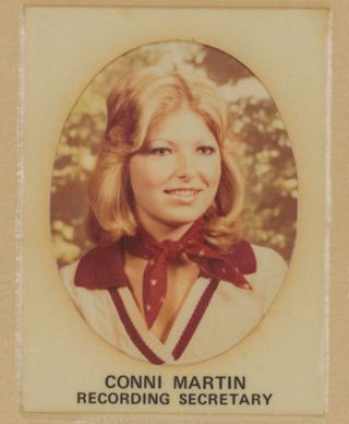 Beta Tau Chapter Composite Detail, Conni Martin, 1974-1975
