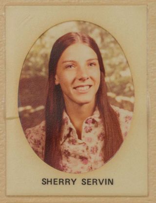 Beta Tau Chapter Composite Detail, Sherry Servin, 1974-1975