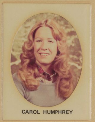 Beta Tau Chapter Composite Detail, Carol Humphrey, 1974-1975