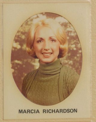 Beta Tau Chapter Composite Detail, Marcia Richardson, 1974-1975