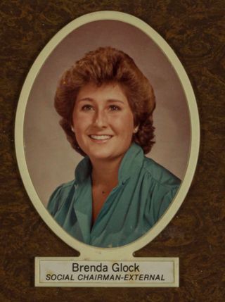 Beta Tau Chapter Composite Detail, Brenda Glock, 1983-1984