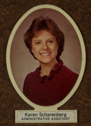 Beta Tau Chapter Composite Detail, Karen Scharenberg, 1983-1984