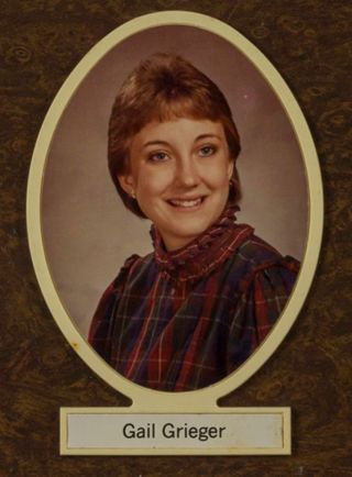 Beta Tau Chapter Composite Detail, Gail Grieger, 1983-1984