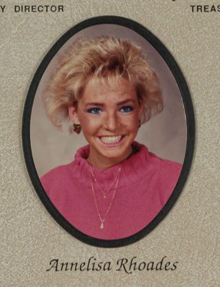 Beta Tau Chapter Composite Detail, Annelisa Rhoades, 1988-1989