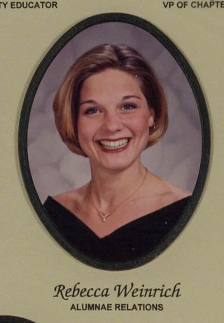 Beta Tau Chapter Composite Detail, Rebecca Weinrich, 1997-1998