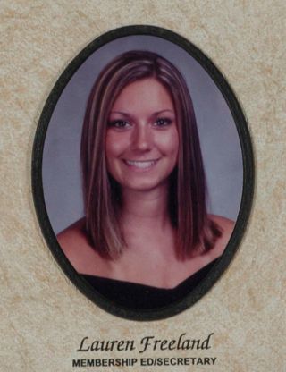 Beta Tau Chapter Composite Detail, Lauren Freeland, 2004-2005