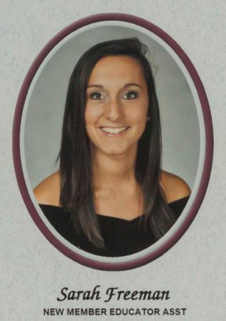 Beta Tau Chapter Composite Detail, Sarah Freeman, 2014-2015