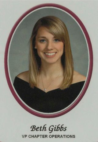 Beta Tau Chapter Composite Detail, Beth Gibbs, 2007-2008