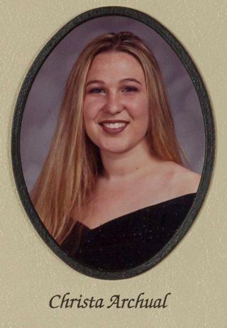 Beta Tau Chapter Composite Detail, Christa Archual, 2000-2001