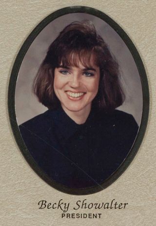 Beta Tau Chapter Composite Detail, Becky Showalter, 1990-1991