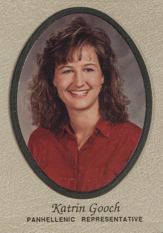 Beta Tau Chapter Composite Detail, Katrin Gooch, 1990-1991