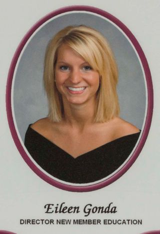 Beta Tau Chapter Composite Detail, Eileen Gonda, 2008-2009