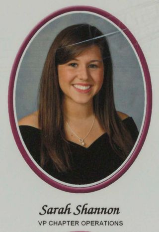 Beta Tau Chapter Composite Detail, Sarah Shannon, 2009-2010