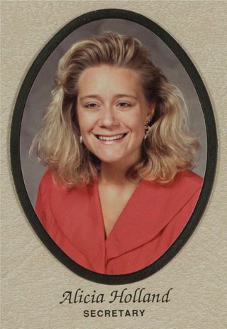 Beta Tau Chapter Composite Detail, Alicia Holland, 1991-1992