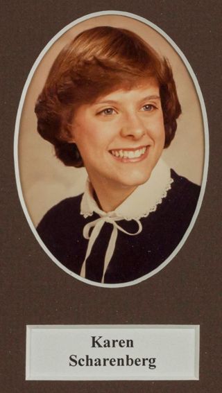 Beta Tau Chapter Composite Detail, Karen Scharenberg, 1982-1983