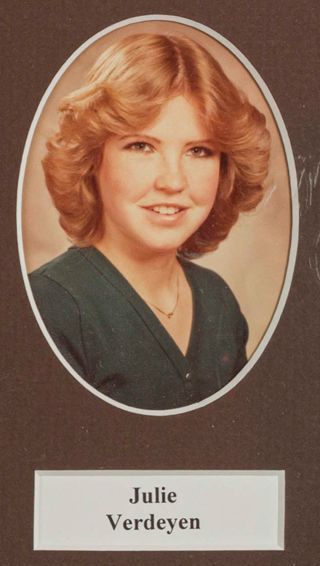 Beta Tau Chapter Composite Detail, Julie Verdeyen, 1982-1983