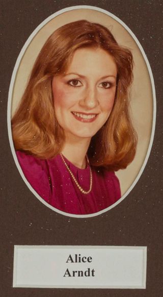 Beta Tau Chapter Composite Detail, Alice Arndt, 1982-1983
