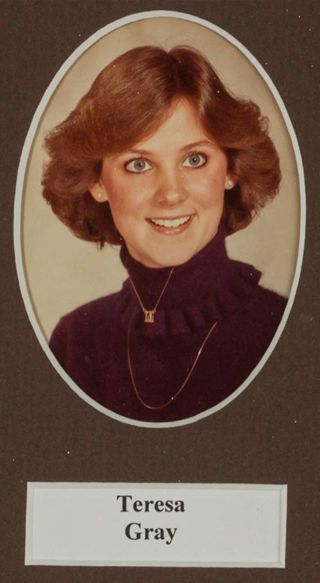 Beta Tau Chapter Composite Detail, Teresa Gray, 1982-1983