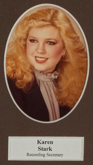 Beta Tau Chapter Composite Detail, Karen Stark, 1982-1983
