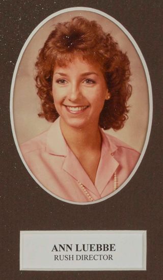 Beta Tau Chapter Composite Detail, Ann Luebbe, 1985-1986