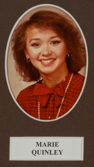 Beta Tau Chapter Composite Detail, Marie Quinley, 1985-1986